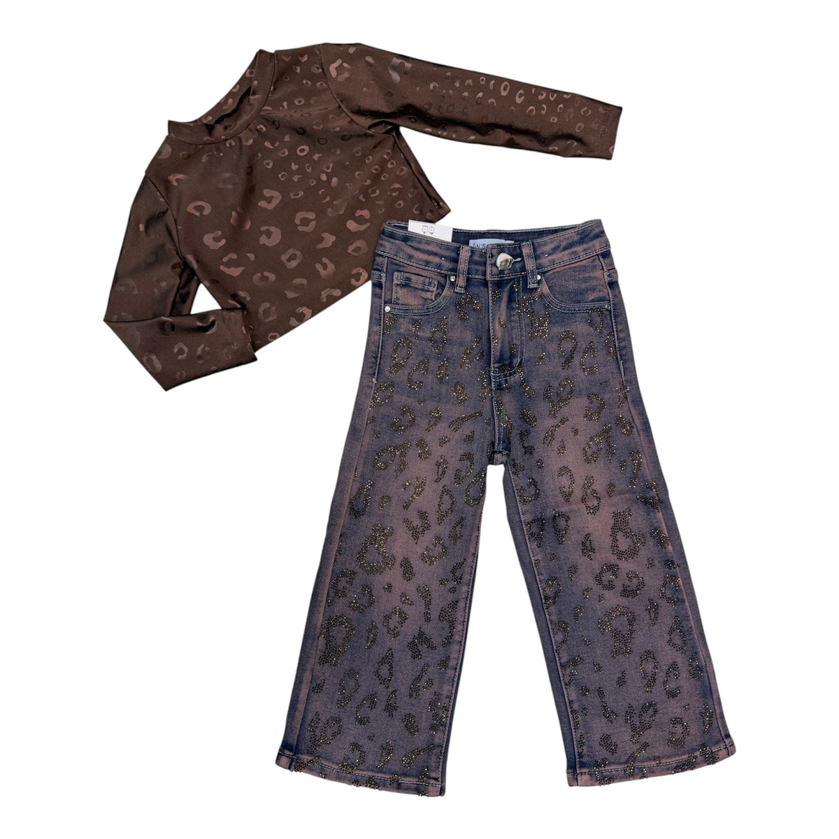 Jeans leop pink