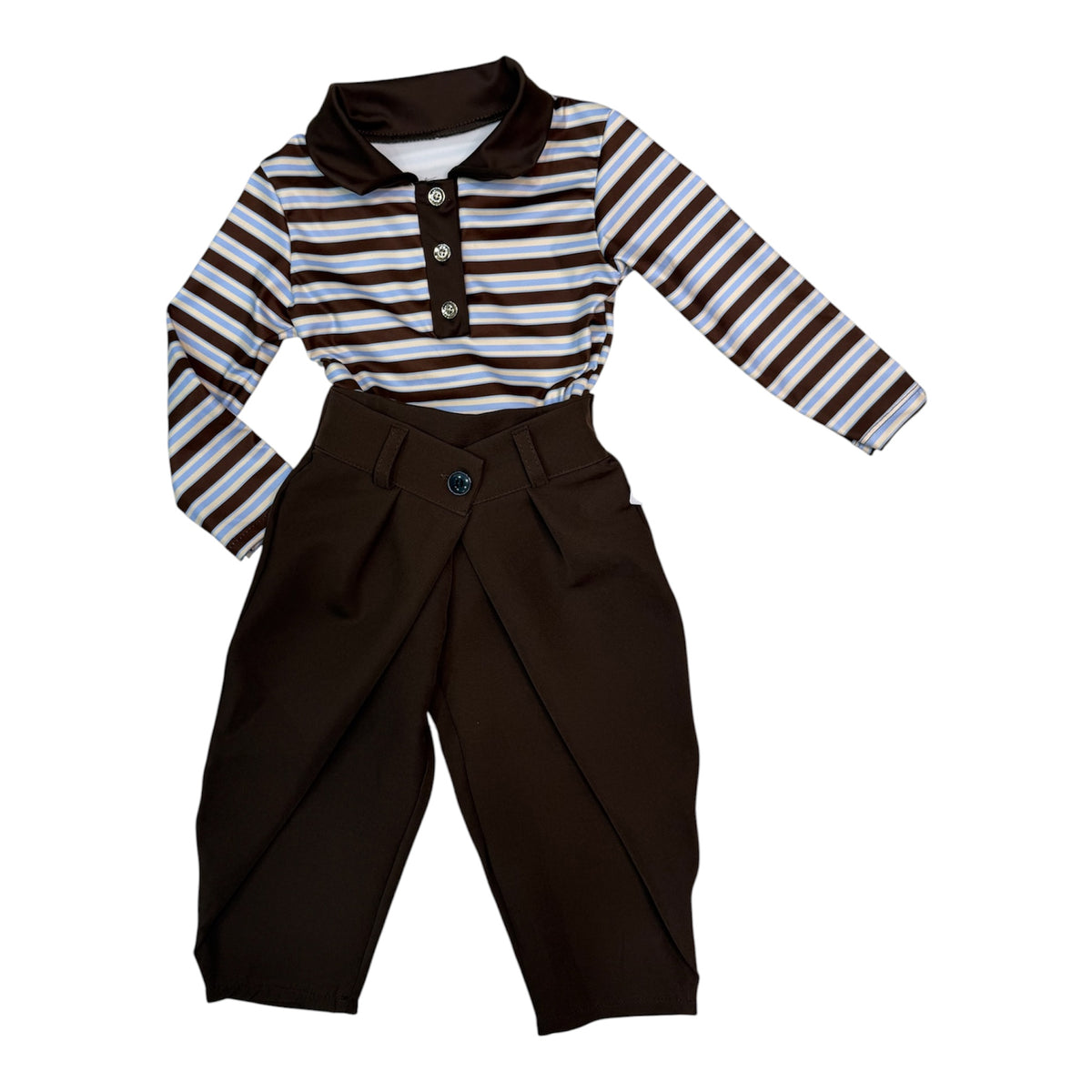 Polo Brown & Blue
