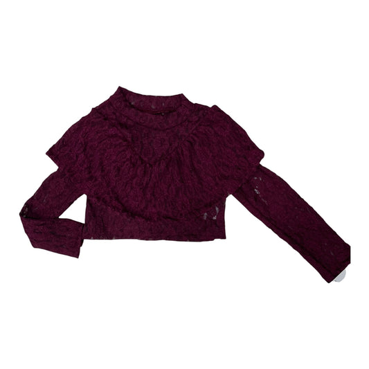 Maglia crop pizzo