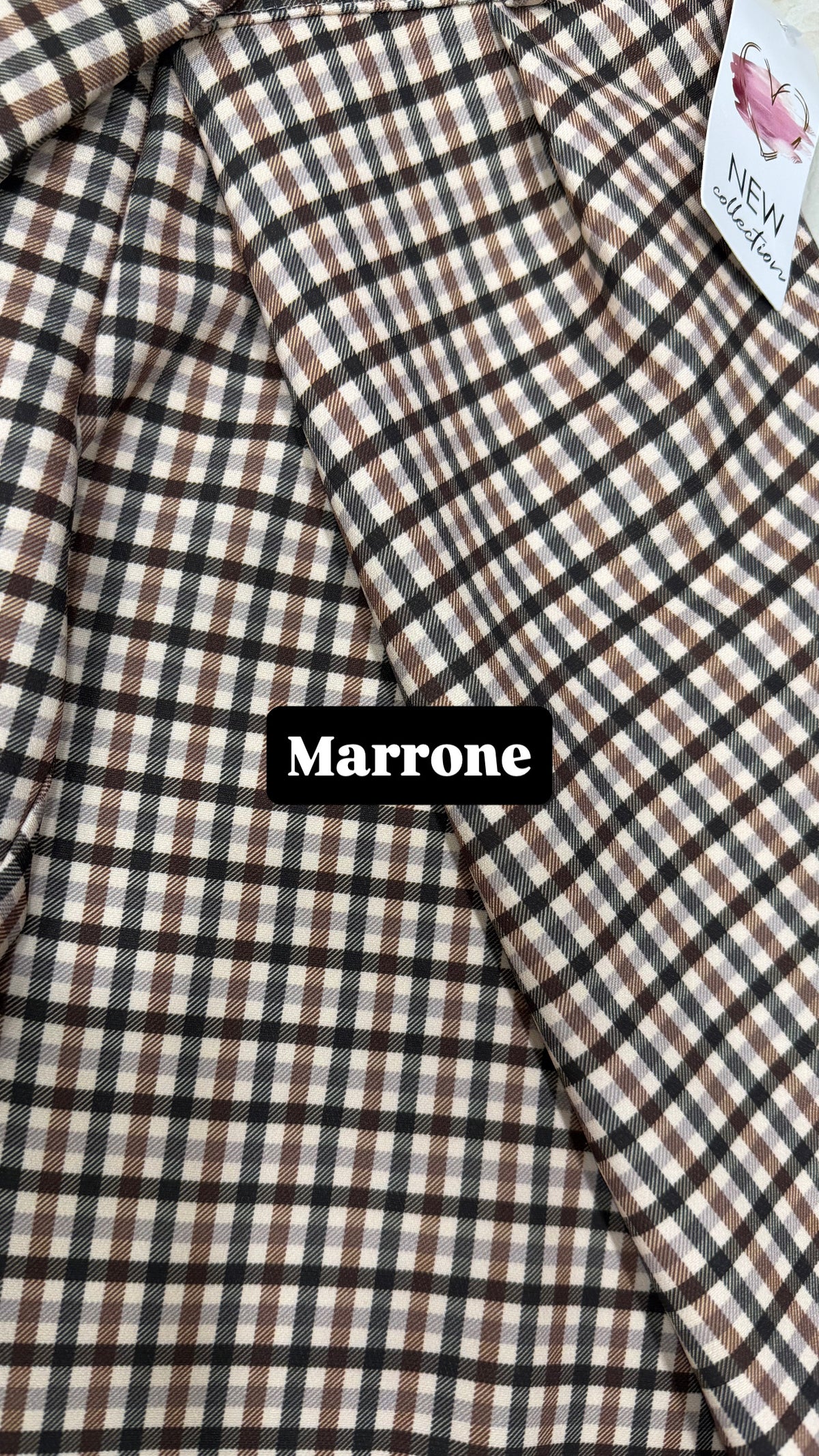 Pantalone baggy quadri